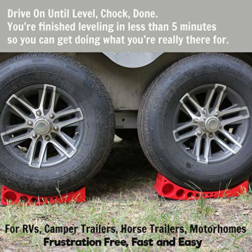 GetUSCart 2Pack Camper Leveler, Chock Kit Andersen 3604 x2 Less Than 5 Minutes to Level