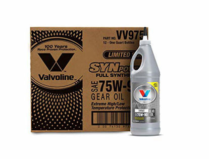 Picture of Valvoline SynPower SAE 75W-90 Full Synthetic Gear Oil 1 QT, Case of 12