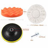 Picture of POLIWELL 6 Inch Car Polishing & Buffing Sponge Pads Kit Wool Bonnet Pads for Household Electric Drill and Auto Polisher with 8mm M14 Drill Adapter for Washing Cleaning Waxing Dusting, 11PCS