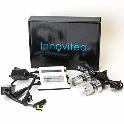 Picture of Innovited 55W AC HID bundle with (1 Pair) Slim Ballast and (1 Pair) Xenon bulb 9006 6000K (Diamond White)