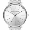 Picture of Michael Kors Women's Pyper Quartz Watch with Stainless-Steel Strap, Silver, 18 (Model: MK4338)
