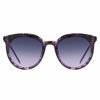 Picture of SOJOS Retro Round Sunglasses for Women Oversized Mirrored Glasses DOLPHIN SJ2068 with Purple Marble Frame/Gradient Grey&Purple Lens