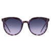 Picture of SOJOS Retro Round Sunglasses for Women Oversized Mirrored Glasses DOLPHIN SJ2068 with Purple Marble Frame/Gradient Grey&Purple Lens