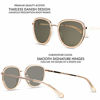 Picture of Cristopher Cloos - Gouverneur Champagne - Aviator Polarized Sunglasses for Men & Women with Case - Trendy Sun UV Protection Glasses - Unisex