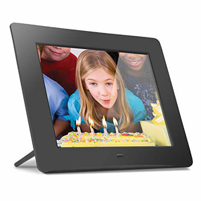 Picture of Aluratek 8" LCD Digital Photo Frame w/4GB Built-In Mem & USB SD/SDHC Support (ADMPF108F)