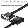 Picture of EVISWIY DB9 Cable Male to Female Extension Straight Through 3M 10 Foot 9 Pin Serial RS232 Cable M/F Black 2 Pack