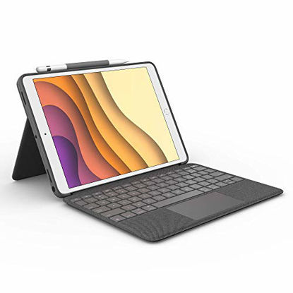 Picture of Logitech Combo Touch for iPad Air (3rd Generation) and iPad Pro 10.5-inch Keyboard case with trackpad, Wireless Keyboard, and Smart Connector Technology - Graphite
