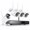 Picture of 8CH ExpandableSANNCE Wireless Security Camera System 8CH H.264+ 1080P Home NVR w/ 4Pcs 2MP Outdoor Enhanced Signal WiFi Surveillance Cam, Weatherproof, P2P, MotionAlert and Screenshot,NO Hard Drive