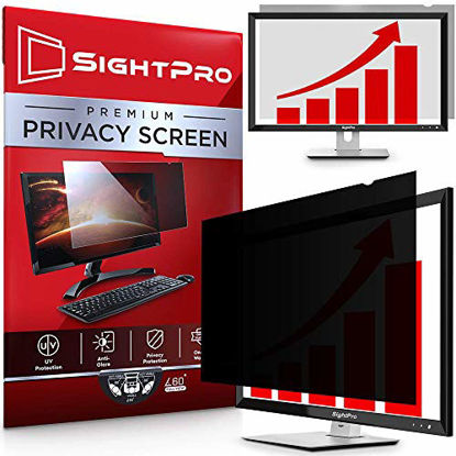 Picture of SightPro 23.8 Inch Computer Privacy Screen Filter for 16:9 Widescreen Monitor - Privacy and Anti-Glare Protector