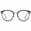 Picture of SOJOS Retro Big Round Blue Light Computer Glasses TR90 Eyewear Frame Ashley SJ9001 with Grey Tortoise Frame/Anti-Blue Light Lens