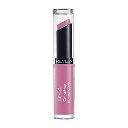 Picture of Revlon ColorStay Ultimate Suede Lipstick, Longwear Soft, Ultra-Hydrating High-Impact Lip Color, Formulated with Vitamin E, Silhouette (001), 0.09 oz