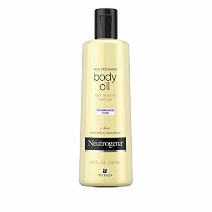 Picture of Neutrogena Fragrance-Free Lightweight Body Oil for Dry Skin, Sheer Moisturizer in Light Sesame Formula, 8.5 fl. oz