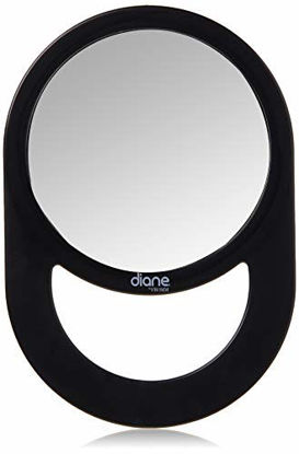 Picture of Diane Handle Mirror - Handheld Vanity Mirror with Circle Handle for Hanging - Medium Size (11 x 7.5) for Travel, Bathroom, Desk, Makeup, Beauty, Grooming, Shaving, D1021