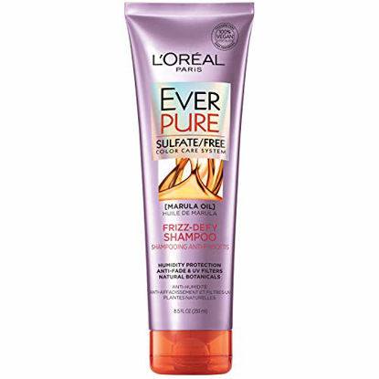 Picture of L'Oreal Paris EverPure Sulfate Free Frizz Defy Shampoo, with Marula Oil, 8.5 Fl; Oz (Packaging May Vary)