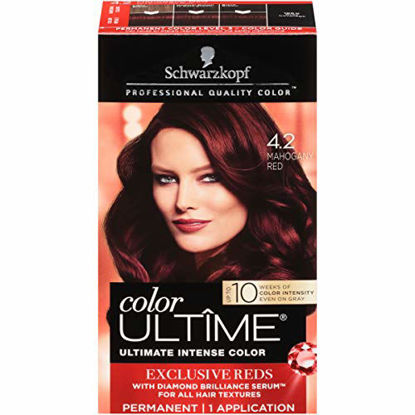 Picture of Schwarzkopf Color Ultime Permanent Hair Color Cream, 4.2 Mahogany Red