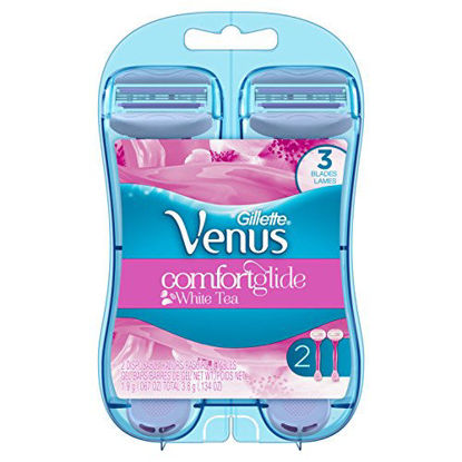 Picture of Gillette Venus ComfortGlide White Tea Women's Disposable Razor, 2 Count