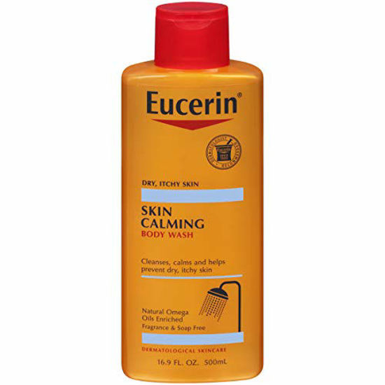 Picture of Eucerin Skin Calming Body Wash - Cleanses and Calms to Help Prevent Dry, Itchy Skin - 16.9 fl. oz. Bottle