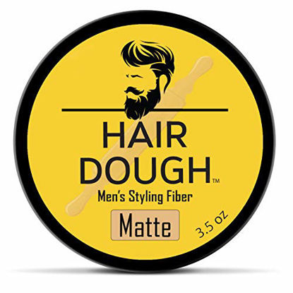 Picture of Hair Dough Styling Clay For Men, Matte Finish Molding Hair Wax Paste Quiff, Strong Hold Without The Shine