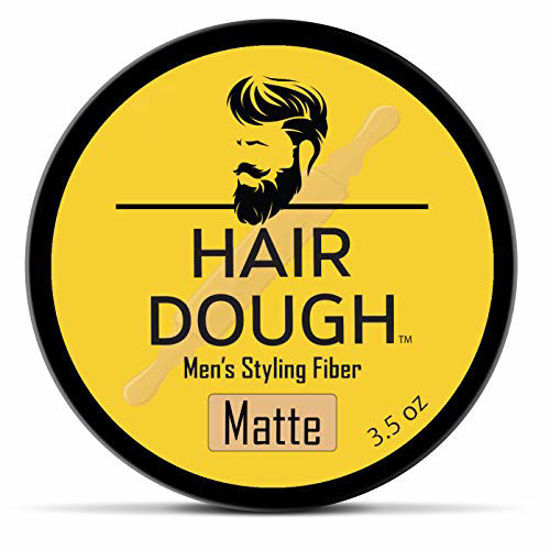 Picture of Hair Dough Styling Clay For Men, Matte Finish Molding Hair Wax Paste Quiff, Strong Hold Without The Shine