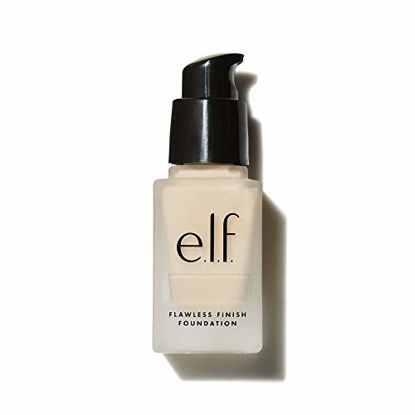 Picture of e.l.f, Flawless Finish Foundation, Lightweight, Oil-free formula, Full Coverage, Blends Naturally, Restores Uneven Skin Textures and Tones, Pearl, Semi-Matte, SPF 15, All-Day Wear, 0.68 Fl Oz