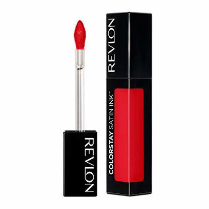 Picture of Revlon ColorStay Satin Ink Liquid Lipstick, Longwear Rich Lip Colors, Formulated with Black Currant Seed Oil, 015 Fire & Ice, 0.17 fl. oz.