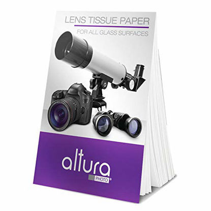 Picture of (250 Sheets / 5 Booklets) - Altura Photo Lens Cleaning Tissue Paper + MagicFiber Microfiber Cleaning Cloth