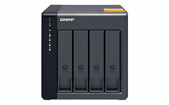 Picture of QNAP TL-D400S 4 Bay SATA 6Gbps JBOD Storage Enclosure. PCIe SATA Expansion Card (QXP-400eS-A1164) Included