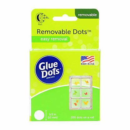 Picture of Glue Dots 08248 ROLL Removable 1.5IN 200CT Acid Free, Multicolor