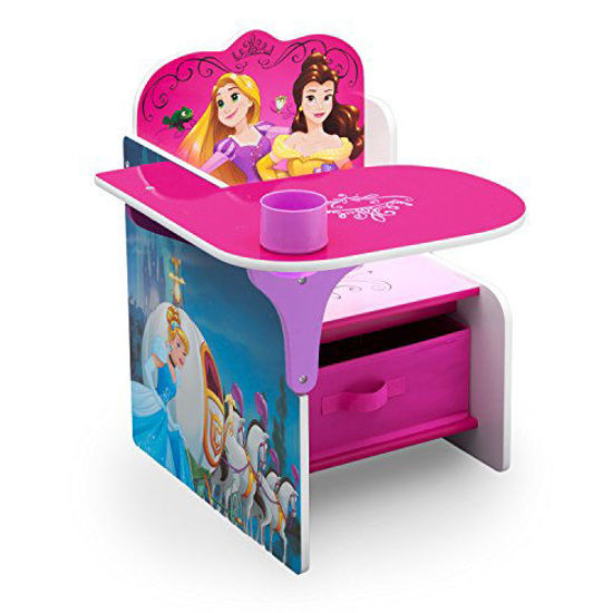Picture of Delta Children Chair Desk with Storage Bin - Ideal for Arts & Crafts, Snack Time, Homeschooling, Homework & More, Disney Princess
