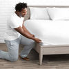 Picture of Bare Home Fitted Bottom Sheet Queen - Premium 1800 Ultra-Soft Wrinkle Resistant Microfiber - Hypoallergenic - Deep Pocket (Queen, White)