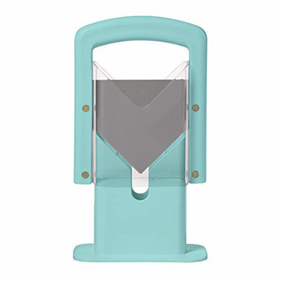 GetUSCart Hoan Bagel Guillotine Slicer, 9.25inch, Aqua Sky