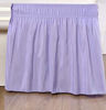 Picture of Biscaynebay Wrap Around Bed Skirts Elastic Dust Ruffles, Easy Fit Wrinkle and Fade Resistant Silky Luxrious Fabric Solid Color, Lavender for Queen Size Beds 15 Inches Drop