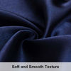 Picture of NTBAY Satin Body Pillowcases for Hair and Skin, Luxurious and Silky Pillow Cases with Envelope Closure, 20 x 54 Inches, Navy Blue