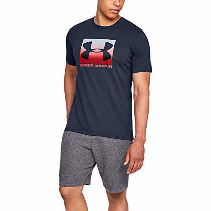 Picture of Under Armour Men's Boxed Sportstyle Short-Sleeve T-Shirt , Academy Blue (408)/Red , XX-Large