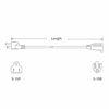 Picture of Cable Matters 2-Pack 16 AWG Heavy Duty AC Power Extension Cord (Power Extension Cable) in 3 Feet (NEMA 5-15P to NEMA 5-15R)
