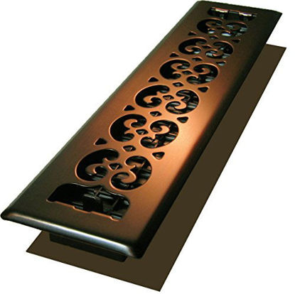 Picture of Decor Grates SPH214-RB Floor Register, 2x14, Rubbed Bronze Finish