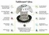Picture of TubShroom Ultra Revolutionary Bath Tub Drain Protector Hair Catcher/Strainer/Snare Steel, Stainless Single Pack