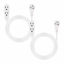 Picture of GE, White, 8 ft Extension Cord 2 Pack, 3 Outlet, Flat Plug, Grounded, 16 Gauge, UL Listed, 57366