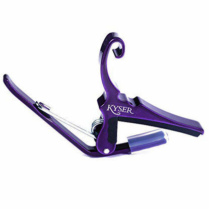 Picture of Kyser Quick-Change Capo for 6-string acoustic guitars, Deep Purple, KG6P