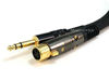 Picture of Monoprice 104774 50-Feet Premier Series XLR Female to 1/4-Inch TRS Male 16AWG Cable Black
