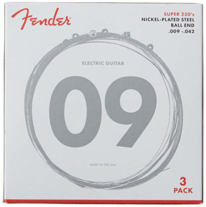 Picture of Fender Super 250's Nickel-Plated Steel Strings (3-Pack)