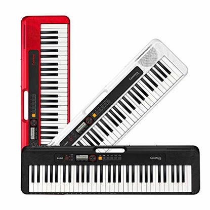 Picture of Casio Casiotone, 61-Key Portable Keyboard with USB, WHITE (CT-S200WE)