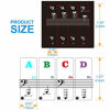 Picture of Piano Keyboard Stickers for 88/61/54/49/37 Key, Bold Large Letter Piano Stickers for Learning, Removable Piano Keyboard Letters, Notes Label for Beginners and Kids, Multicolor