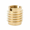 Picture of E-Z Lok 400-4 Threaded Insert, Brass, Knife Thread, 1/4"-20 Internal Threads, 0.500" Length (Pack of 25)