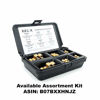 Picture of E-Z Lok 400-4 Threaded Insert, Brass, Knife Thread, 1/4"-20 Internal Threads, 0.500" Length (Pack of 25)