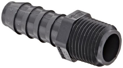 Picture of Spears 1436 Series PVC Tube Fitting, Adapter, Schedule 40, Gray, 1/2" Barbed x NPT Male