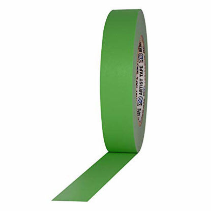 Picture of ProTapes Artist Tape Flatback Printable Paper Board or Console Tape, 60 yds Length x 1" Width, Green (Pack of 1)