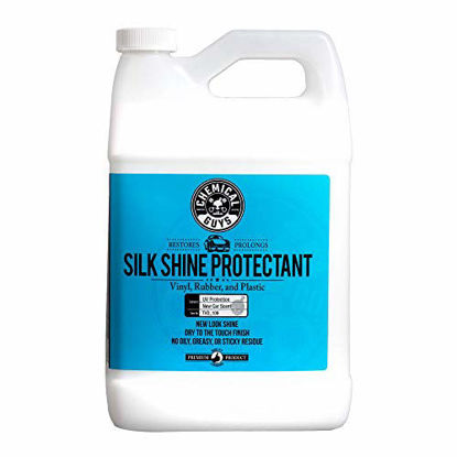 Picture of Chemical Guys TVD_109 - Silk Shine Spray-able Dry-To-The-Touch Dressing/Protectant For Tires, Trim, Vinyl, Plastic and More (1 Gal/128 oz) - Packaging may vary