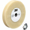 Picture of 3M Stripe Off Wheel Adhesive Remover Eraser Wheel Removes Decals, Stripes, Vinyl, Tapes and Graphics 4 diameter x 5/8 thick 3/8-16 threaded mandrel 07498 Pack of 1