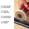Picture of 3M Stripe Off Wheel Adhesive Remover Eraser Wheel Removes Decals, Stripes, Vinyl, Tapes and Graphics 4 diameter x 5/8 thick 3/8-16 threaded mandrel 07498 Pack of 1